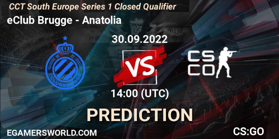 Prognoza eClub Brugge - TOA. 30.09.2022 at 14:00, Counter-Strike (CS2), CCT South Europe Series 1 Closed Qualifier