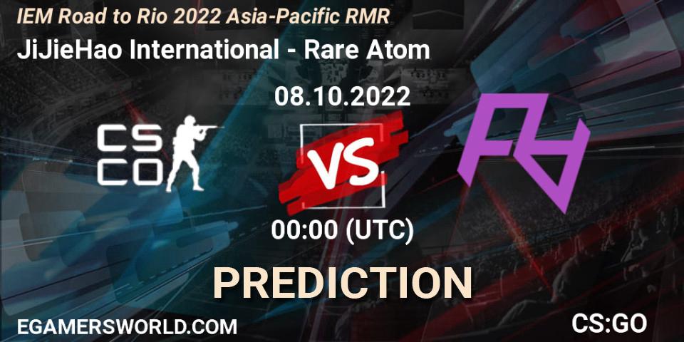 Prognoza JiJieHao International - Rare Atom. 08.10.2022 at 00:00, Counter-Strike (CS2), IEM Road to Rio 2022 Asia-Pacific RMR