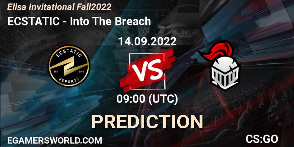 Prognoza ECSTATIC - Into The Breach. 14.09.2022 at 09:00, Counter-Strike (CS2), Elisa Invitational Fall 2022