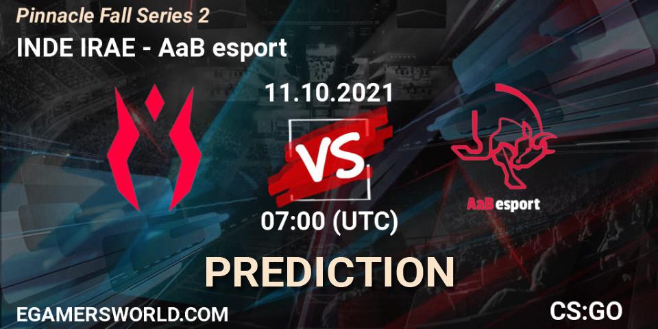 Prognoza INDE IRAE - AaB esport. 11.10.2021 at 07:00, Counter-Strike (CS2), Pinnacle Fall Series #2