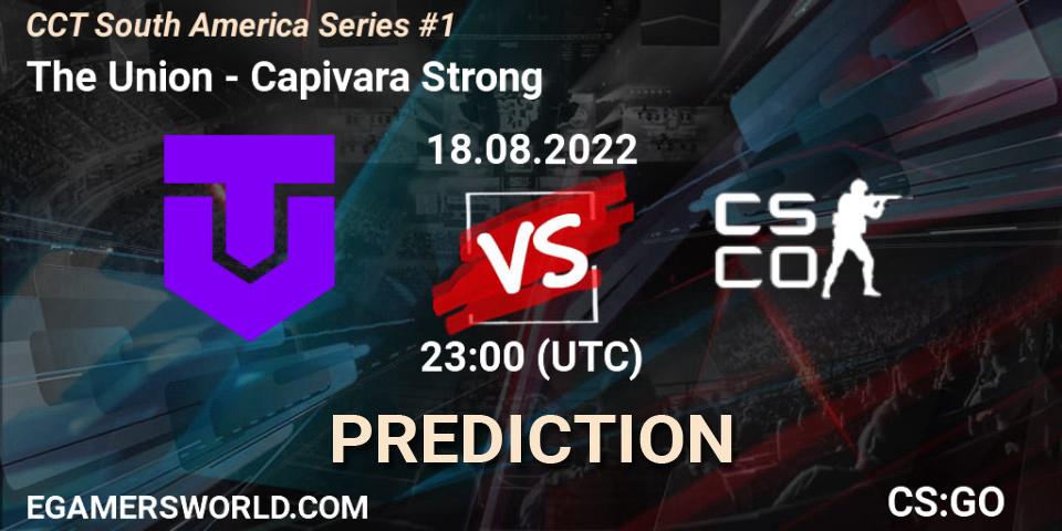 Prognoza The Union - Capivara Strong. 18.08.2022 at 23:40, Counter-Strike (CS2), CCT South America Series #1