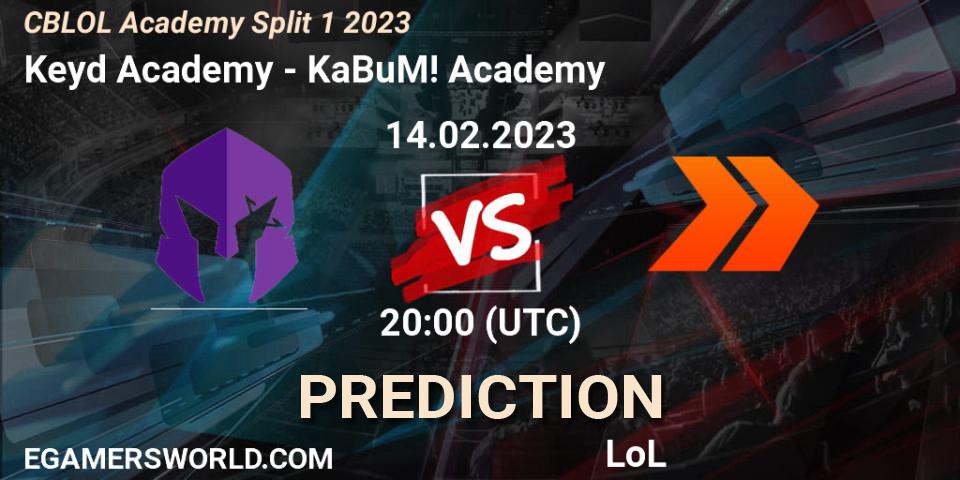 Prognoza Keyd Academy - KaBuM! Academy. 14.02.2023 at 20:00, LoL, CBLOL Academy Split 1 2023