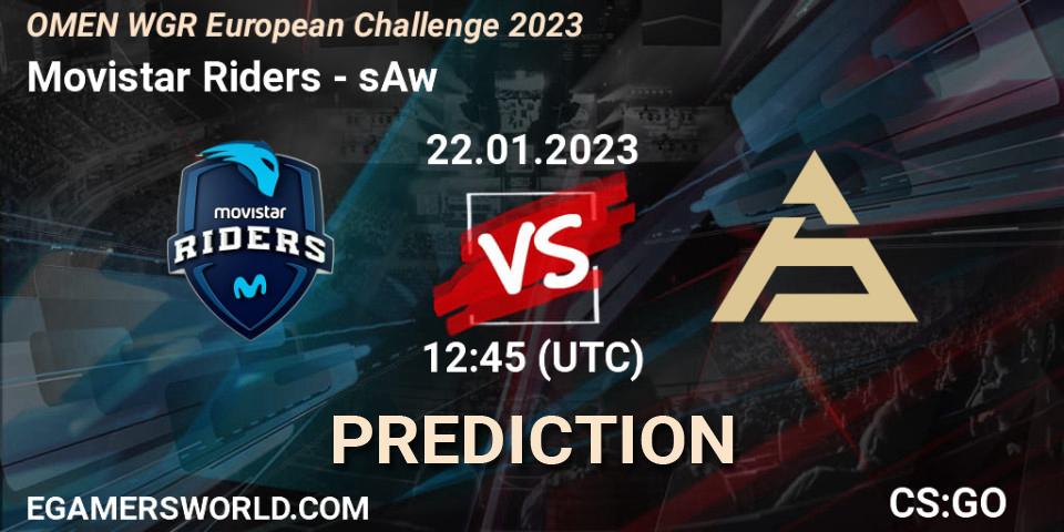 Prognoza Movistar Riders - sAw. 22.01.2023 at 12:45, Counter-Strike (CS2), OMEN WGR European Challenge 2023