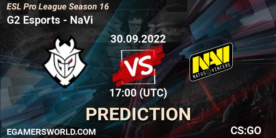 Prognoza G2 Esports - NaVi. 30.09.22, CS2 (CS:GO), ESL Pro League Season 16