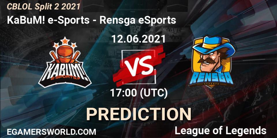 Prognoza KaBuM! e-Sports - Rensga eSports. 12.06.2021 at 17:00, LoL, CBLOL Split 2 2021