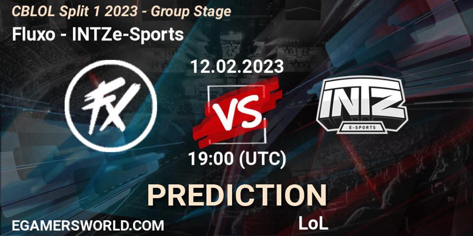 Prognoza Fluxo - INTZ e-Sports. 12.02.2023 at 19:00, LoL, CBLOL Split 1 2023 - Group Stage
