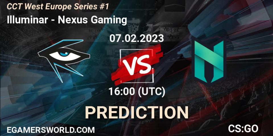Prognoza Illuminar - Nexus Gaming. 07.02.23, CS2 (CS:GO), CCT West Europe Series #1