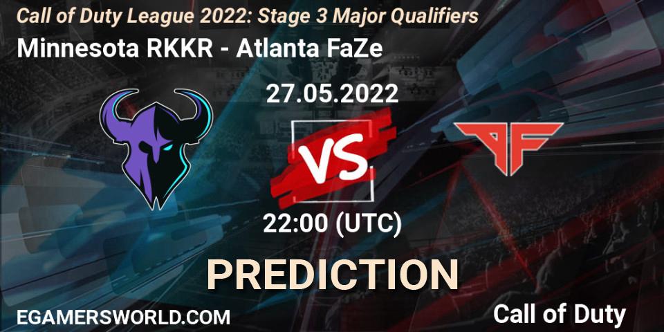 Prognoza Minnesota RØKKR - Atlanta FaZe. 27.05.2022 at 22:00, Call of Duty, Call of Duty League 2022: Stage 3