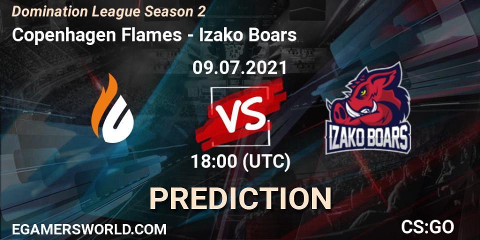 Prognoza Copenhagen Flames - Izako Boars. 09.07.2021 at 18:00, Counter-Strike (CS2), Domination League Season 2