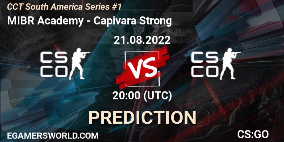 Prognoza MIBR Academy - Capivara Strong. 21.08.2022 at 20:00, Counter-Strike (CS2), CCT South America Series #1