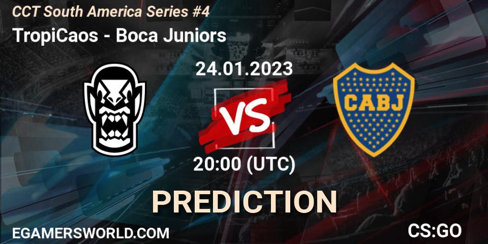 Prognoza TropiCaos - Boca Juniors. 24.01.2023 at 20:00, Counter-Strike (CS2), CCT South America Series #4