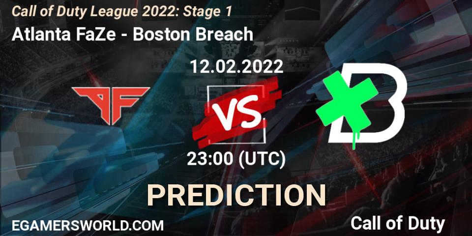 Prognoza Atlanta FaZe - Boston Breach. 12.02.2022 at 23:00, Call of Duty, Call of Duty League 2022: Stage 1
