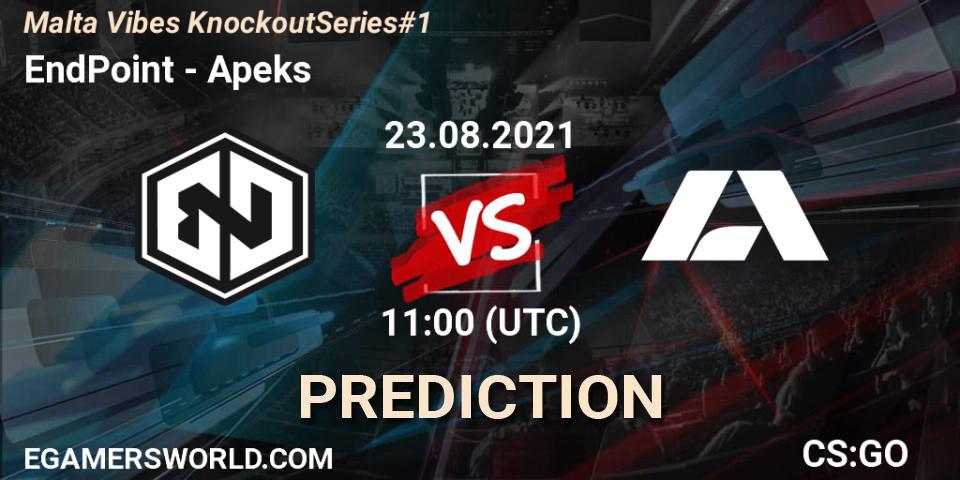 Prognoza EndPoint - Apeks. 23.08.2021 at 11:00, Counter-Strike (CS2), Malta Vibes Knockout Series #1