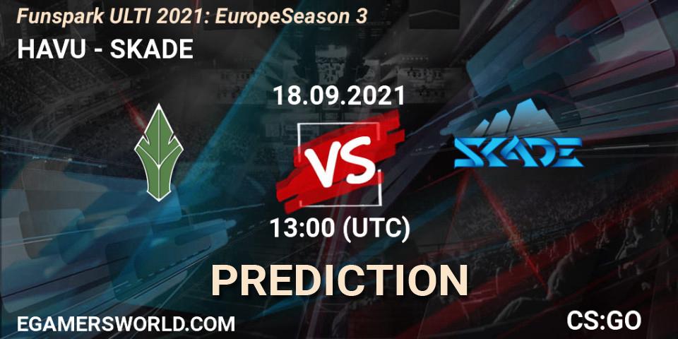 Prognoza HAVU - SKADE. 18.09.2021 at 12:15, Counter-Strike (CS2), Funspark ULTI 2021: Europe Season 3