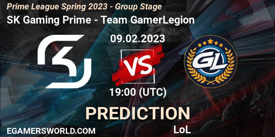 Prognoza SK Gaming Prime - Team GamerLegion. 09.02.23, LoL, Prime League Spring 2023 - Group Stage