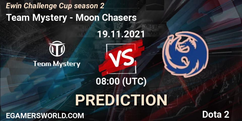Prognoza Team Mystery - Moon Chasers. 19.11.2021 at 08:43, Dota 2, Ewin Challenge Cup season 2