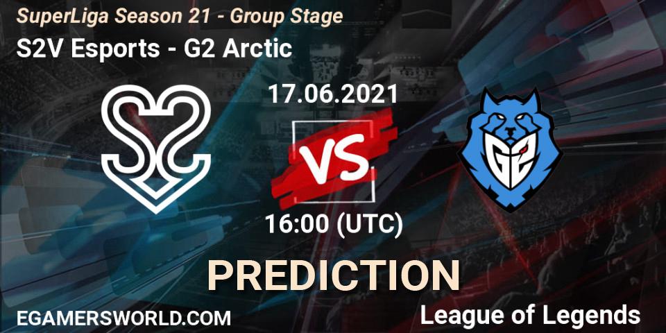 Prognoza S2V Esports - G2 Arctic. 17.06.2021 at 16:00, LoL, SuperLiga Season 21 - Group Stage 