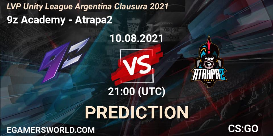 Prognoza 9z Academy - Atrapa2. 10.08.21, CS2 (CS:GO), LVP Unity League Argentina Clausura 2021
