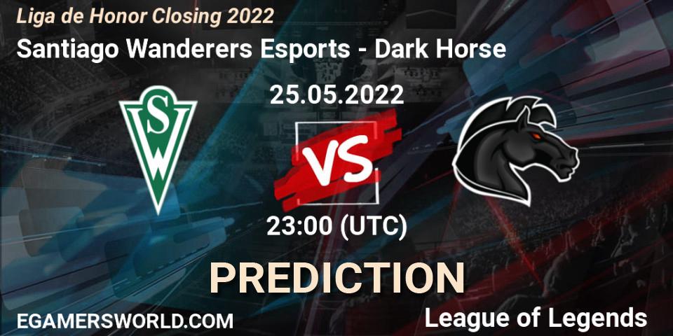 Prognoza Santiago Wanderers Esports - Dark Horse. 25.05.2022 at 23:00, LoL, Liga de Honor Closing 2022