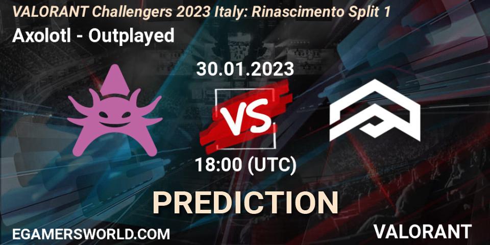 Prognoza Axolotl - Outplayed. 30.01.23, VALORANT, VALORANT Challengers 2023 Italy: Rinascimento Split 1