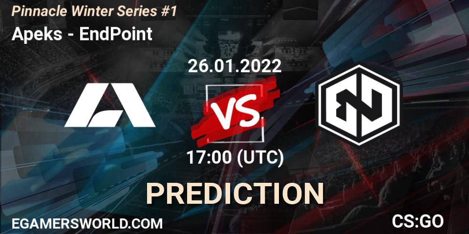 Prognoza Apeks - EndPoint. 26.01.2022 at 17:00, Counter-Strike (CS2), Pinnacle Winter Series #1