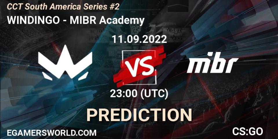 Prognoza WINDINGO - MIBR Academy. 11.09.2022 at 23:30, Counter-Strike (CS2), CCT South America Series #2