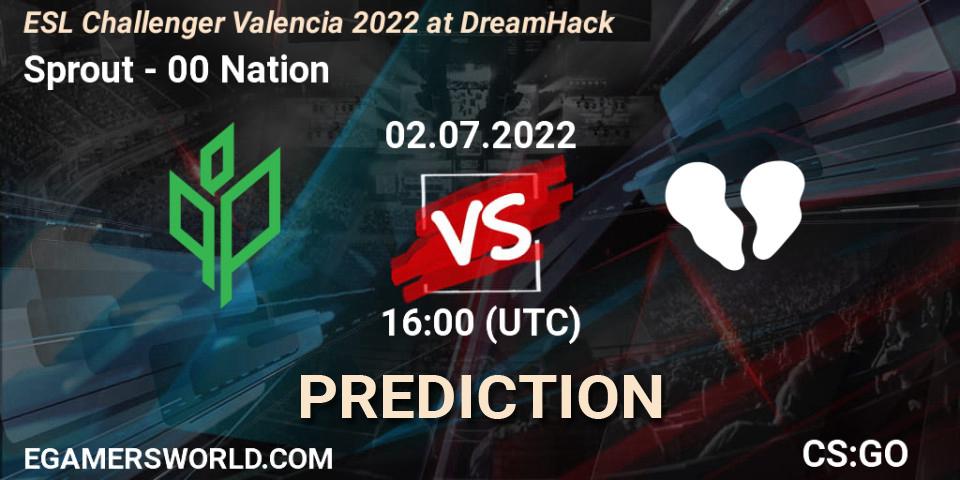 Prognoza Sprout - 00 Nation. 02.07.2022 at 16:10, Counter-Strike (CS2), ESL Challenger Valencia 2022 at DreamHack