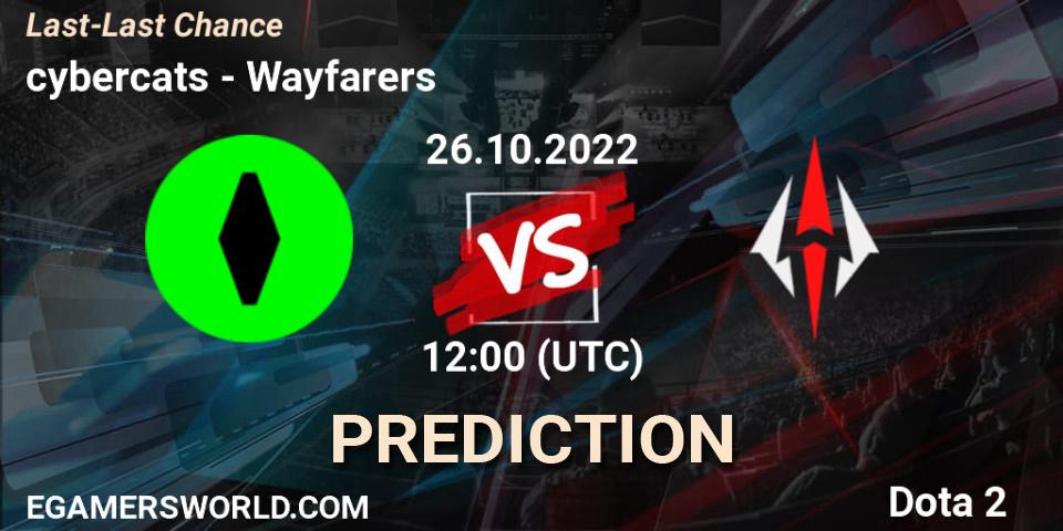 Prognoza cybercats - Wayfarers. 26.10.2022 at 12:00, Dota 2, Last-Last Chance