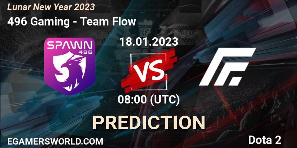 Prognoza 496 Gaming - Team Flow. 18.01.2023 at 08:53, Dota 2, Lunar New Year 2023