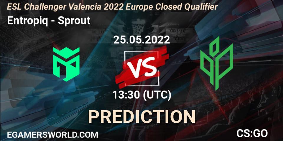 Prognoza Entropiq - Sprout. 25.05.2022 at 13:30, Counter-Strike (CS2), ESL Challenger Valencia 2022 Europe Closed Qualifier