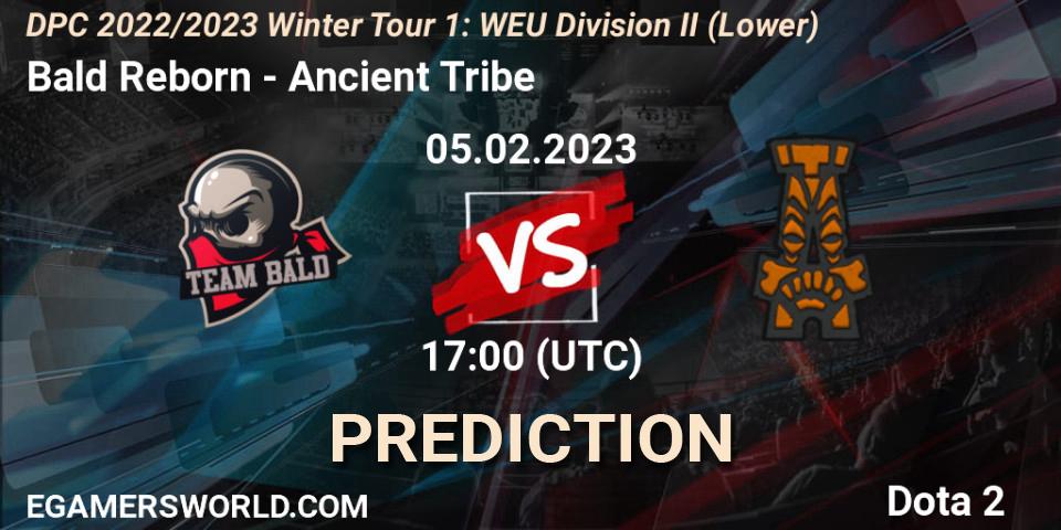 Prognoza Bald Reborn - Ancient Tribe. 05.02.23, Dota 2, DPC 2022/2023 Winter Tour 1: WEU Division II (Lower)