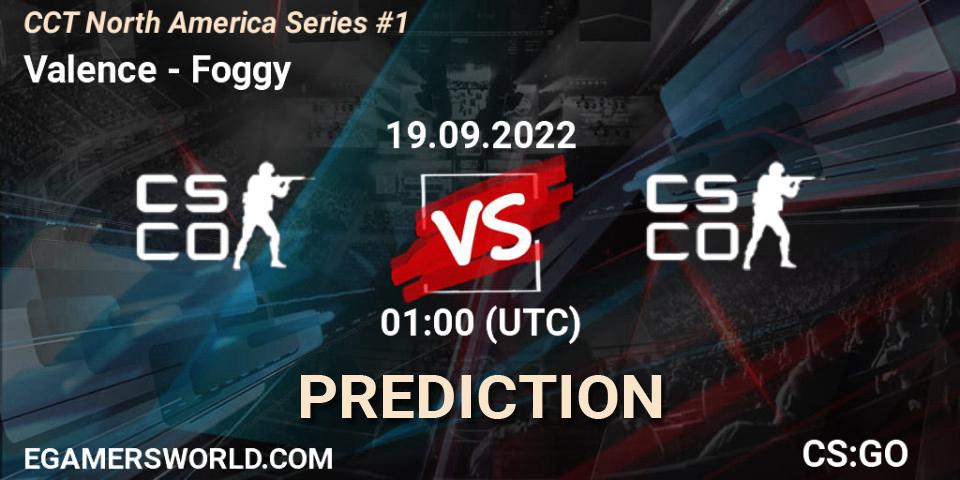 Prognoza Valence - Foggy. 18.09.2022 at 22:00, Counter-Strike (CS2), CCT North America Series #1