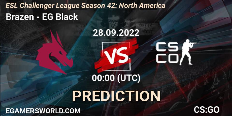 Prognoza Brazen - Evil Geniuses Black. 28.09.22, CS2 (CS:GO), ESL Challenger League Season 42: North America