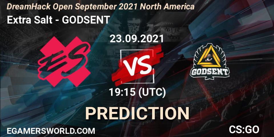 Prognoza Extra Salt - GODSENT. 23.09.2021 at 19:15, Counter-Strike (CS2), DreamHack Open September 2021 North America