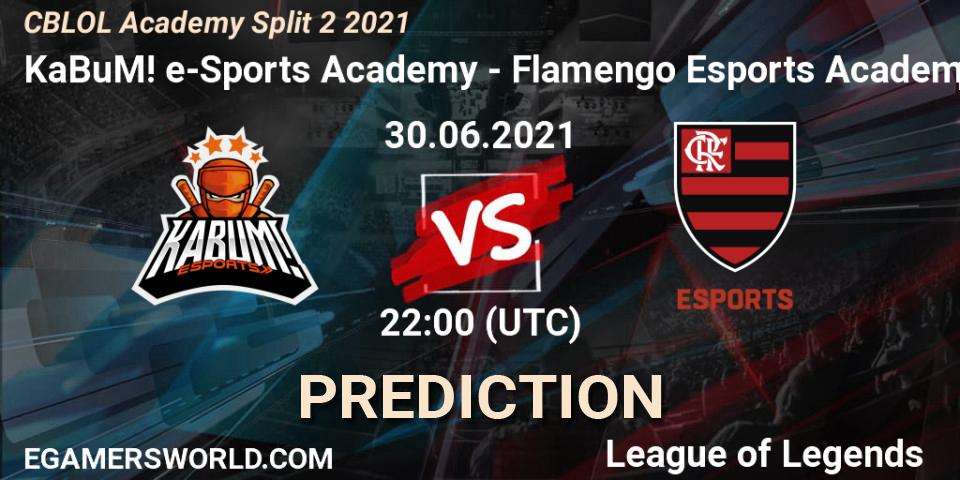 Prognoza KaBuM! Academy - Flamengo Esports Academy. 30.06.2021 at 22:00, LoL, CBLOL Academy Split 2 2021