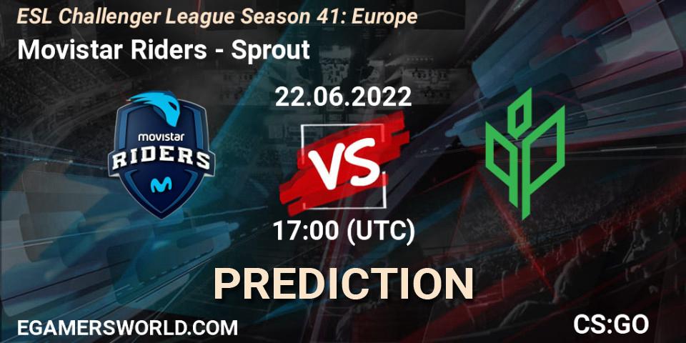 Prognoza Movistar Riders - Sprout. 22.06.2022 at 17:00, Counter-Strike (CS2), ESL Challenger League Season 41: Europe