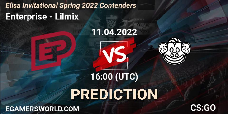 Prognoza Enterprise - Lilmix. 11.04.2022 at 16:15, Counter-Strike (CS2), Elisa Invitational Spring 2022 Contenders
