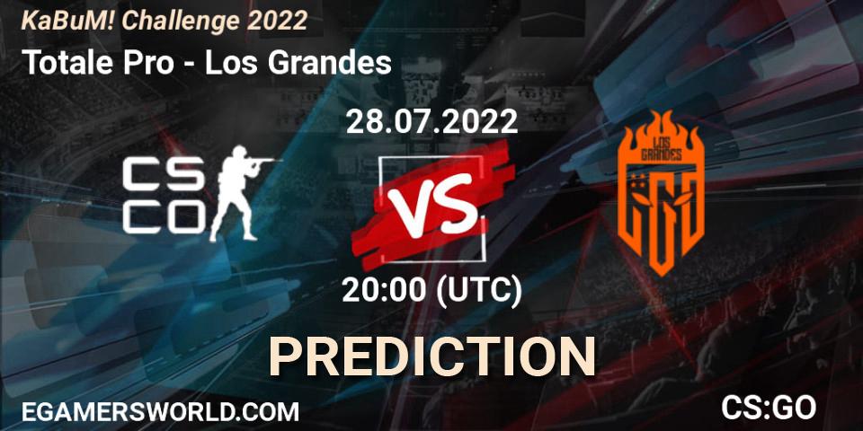 Prognoza Totale Pro - Los Grandes. 28.07.2022 at 20:00, Counter-Strike (CS2), KaBuM! Challenge 2022