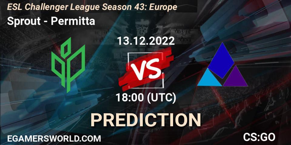 Prognoza Sprout - Permitta. 13.12.22, CS2 (CS:GO), ESL Challenger League Season 43: Europe