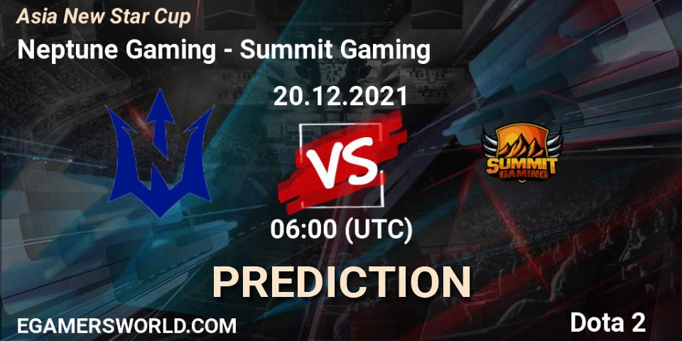 Prognoza Neptune Gaming - Summit Gaming. 20.12.2021 at 06:48, Dota 2, Asia New Star Cup
