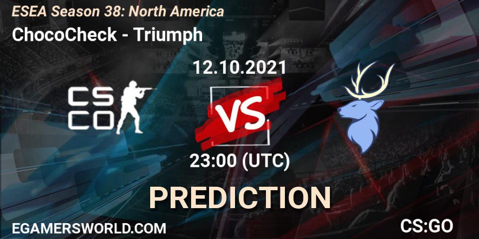 Prognoza Party Astronauts - Triumph. 13.10.2021 at 00:00, Counter-Strike (CS2), ESEA Season 38: North America 
