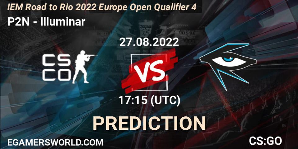 Prognoza P2N - Illuminar. 27.08.2022 at 17:15, Counter-Strike (CS2), IEM Road to Rio 2022 Europe Open Qualifier 4