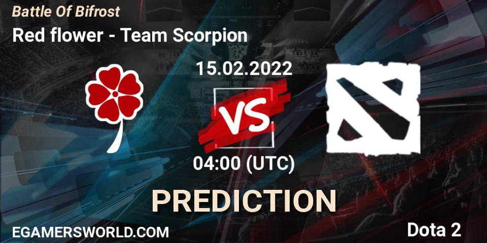 Prognoza Red flower - Team Scorpion. 15.02.2022 at 04:06, Dota 2, Battle Of Bifrost