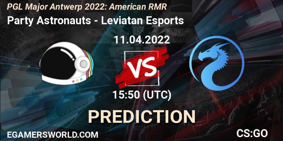Prognoza Party Astronauts - Leviatan Esports. 11.04.2022 at 15:50, Counter-Strike (CS2), PGL Major Antwerp 2022: American RMR