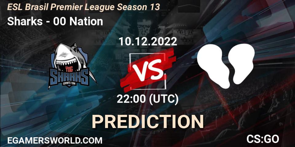 Prognoza Sharks - 00 Nation. 10.12.2022 at 22:00, Counter-Strike (CS2), ESL Brasil Premier League Season 13