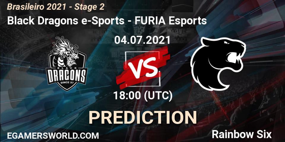 Prognoza Black Dragons e-Sports - FURIA Esports. 04.07.2021 at 18:00, Rainbow Six, Brasileirão 2021 - Stage 2
