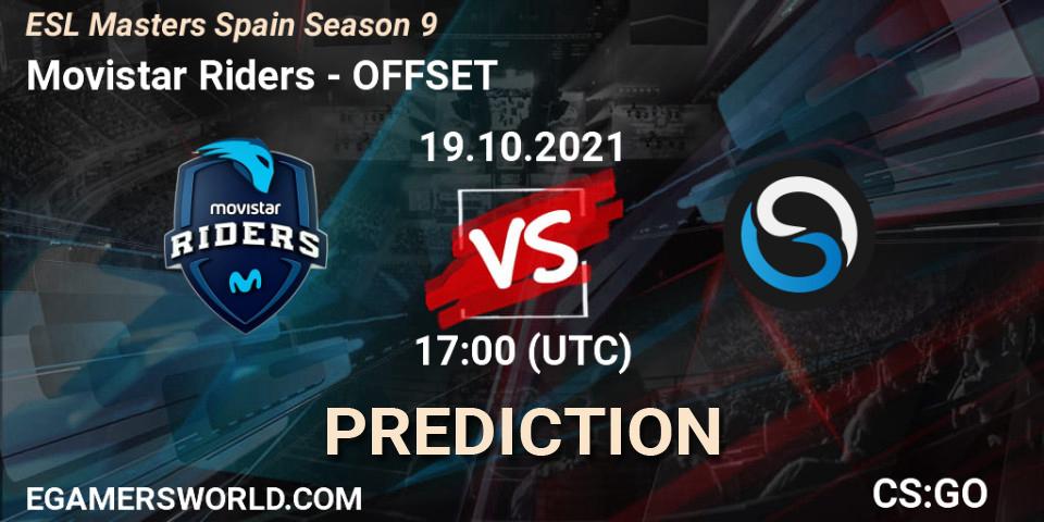 Prognoza Movistar Riders - OFFSET. 19.10.2021 at 17:00, Counter-Strike (CS2), ESL Masters Spain Season 9