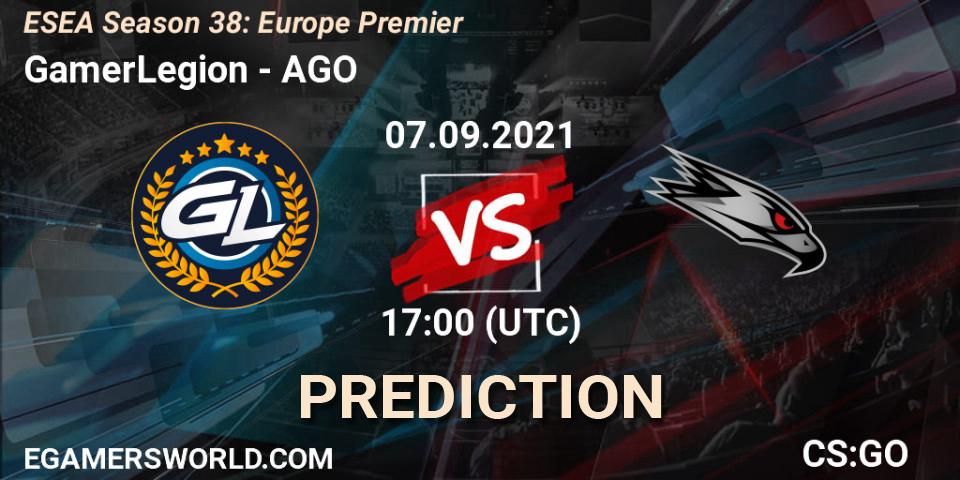 Prognoza GamerLegion - AGO. 07.09.21, CS2 (CS:GO), ESEA Season 38: Europe Premier