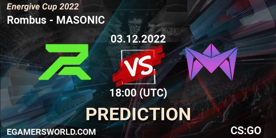Prognoza Rombus - MASONIC. 03.12.22, CS2 (CS:GO), Energive Cup 2022