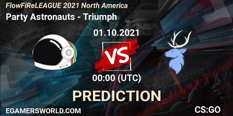 Prognoza Party Astronauts - Triumph. 01.10.2021 at 00:00, Counter-Strike (CS2), FiReLEAGUE 2021: North America